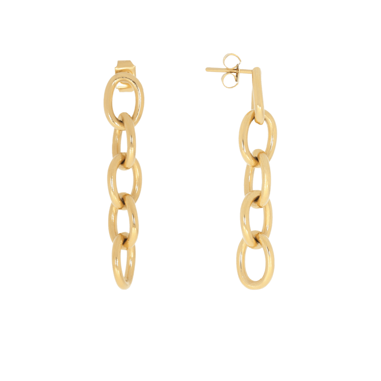 Chain Earrings - Gold