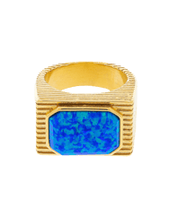 Cleo Blue Ring - Gold