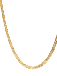 Laced Chunky Nassau Necklace - Gold