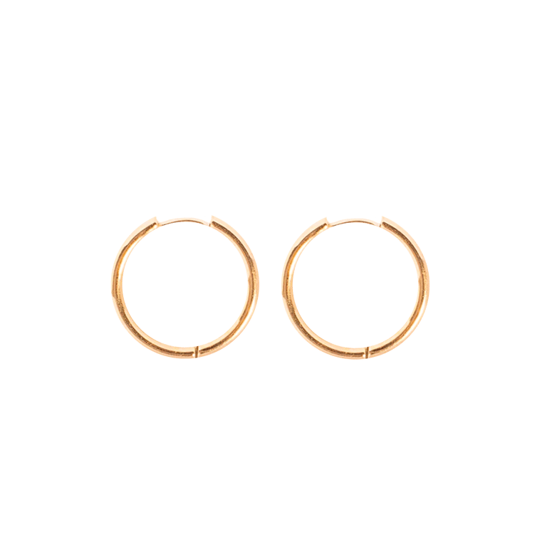 Large Hoop Earrings - Gold