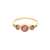 Serenity Burgundy Ring - Gold