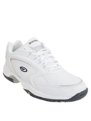 Mens Blast Lite Lace Up Trainers Sneaker - White/Navy