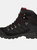 Mens Clamber Suede Walking Boots - Charcoal/Red