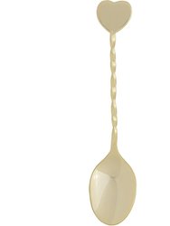 Harold Import GDH-12 Demi Heart Spoon Gold Plate - 12 Piece