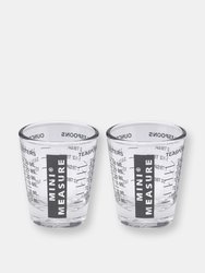 Kolder Mini Measure, Set of 2 - Glass White