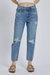 Jayce High Rise Straight Crop Jean - Medium Wash