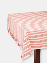 Andana Striped Tablecloth Set - Magenta