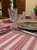 Andana Striped Tablecloth Set - Magenta