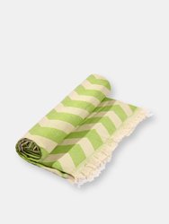 Mersin Chevron Towel / Blanket - Green
