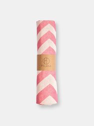 Mersin Chevron Towel / Blanket Pink