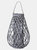 Back To Nature Wicker Bulbous Candle Lantern - Gray - Gray