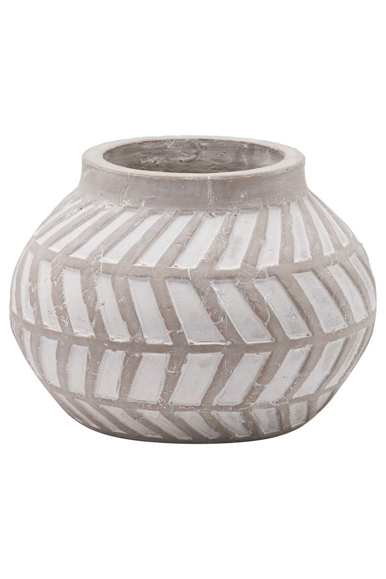Bloomville Stone Planter - One Size - Stone