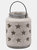 Bloomville Stone Star Candle Lantern - Stone(23cm x 18cm x 18cm)