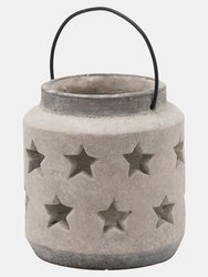 Bloomville Stone Star Candle Lantern - Stone(23cm x 18cm x 18cm) - Stone