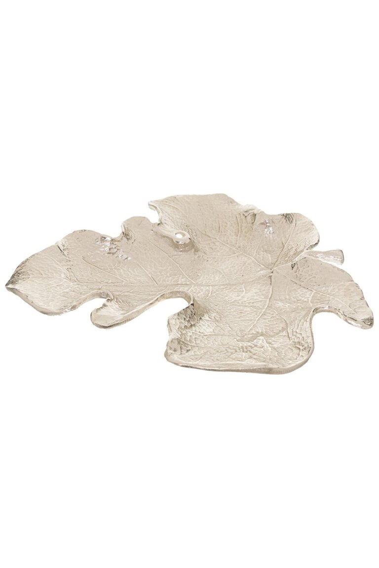 Cast Aluminum Maple Leaf Decorative Bowl - One Size