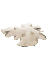 Cast Aluminum Maple Leaf Decorative Bowl - One Size