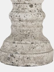 Ceramic Column Candle Holder - Stone