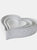 Ceramic Heart Decorative Bowl - Pack Of 3 - White