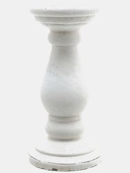 Ceramic Matte Candle Holder (30cm x 14cm x 14cm) - White