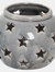 Ceramic Star Candle Holder - 15 cm x 18 cm x 18 cm