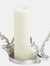 Farrah Collection Aluminum Stag Candle Holder - One Size