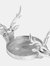 Farrah Collection Aluminum Stag Candle Holder - One Size - Silver