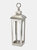 Farrah Collection Cast Aluminum Candle Lantern - Silver - Silver