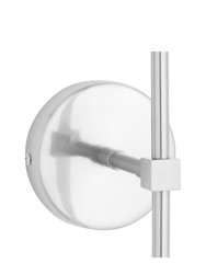 Globe Smoked Glass Sconce One Size - Silver