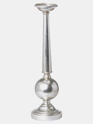 Hill Interiors Candle Stick (Silver) (53cm x 5cm x 5cm) - Silver