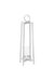 Hill Interiors Cast Aluminium Candle Lantern (Silver) (79cm x 28cm x 28cm)