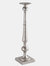 Hill Interiors Farrah Collection Dinner Candle Holder (Silver) (68cm x 17cm x 17cm)