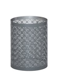 Hill Interiors Glowray Candle Lantern (Gray/Silver) (10cm x 9cm x 9cm)