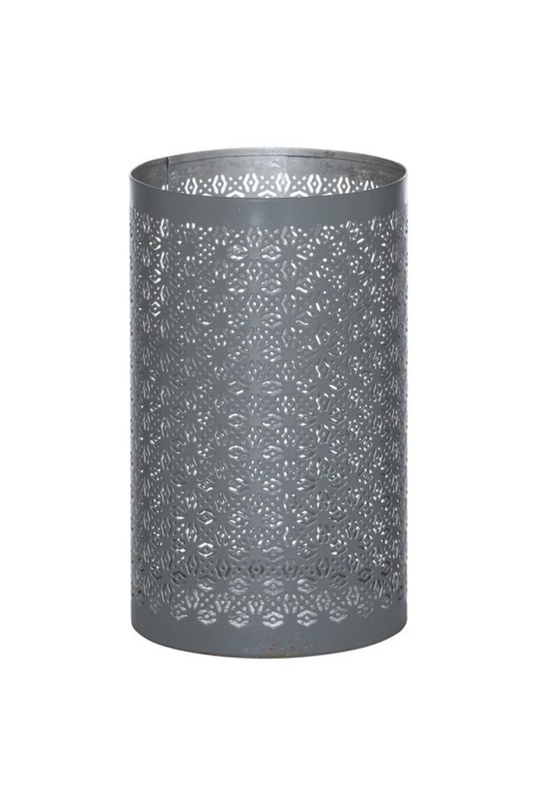 Hill Interiors Glowray Candle Lantern (Gray/Silver) (13cm x 10cm x 10cm) - Gray/Silver