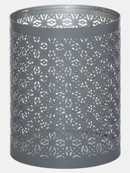 Hill Interiors Glowray Candle Lantern (Gray/Silver) (20cm x 12cm x 12cm)