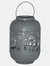 Hill Interiors Glowray Forest Christmas Candle Lantern (Gray/Silver) (30cm x 20cm x 20cm) - Gray/Silver