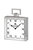 Hill Interiors Large Nickel Bond Street Mantel Clock - Silver