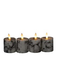 Hill Interiors Luxe Collection Marble Effect Electric Candle