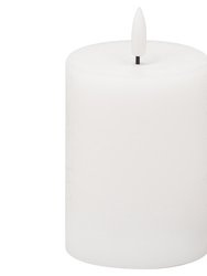 Hill Interiors Luxe Collection Natural Glow Electric Candle (White) (15cm x 7cm x 7cm)