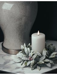 Hill Interiors Luxe Collection Natural Glow Electric Candle (White) (15cm x 7cm x 7cm)