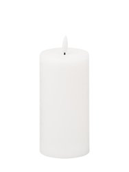 Hill Interiors Luxe Collection Natural Glow Electric Candle (White) (20cm x 7cm x 7cm)