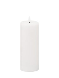 Hill Interiors Luxe Collection Natural Glow Electric Candle (White) (20cm x 7cm x 7cm) - White