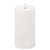 Hill Interiors Luxe Collection Ribbed Natural Glow Electric Candle - White - 15cm x 7cm x 7cm - White