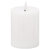 Hill Interiors Luxe Collection Ribbed Natural Glow Electric Candle - White - 15cm x 7cm x 7cm