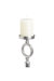 Hill Interiors Pillar Candle Holder (Silver) (60cm x 13cm x 13cm)