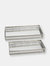 Hill Interiors Set Of Two Nickel Plated Trays - Rectangular