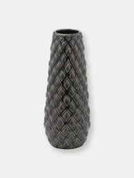 Hill Interiors Seville Collection Alpine Vase (Gray) (36cm x 14cm x 14cm)