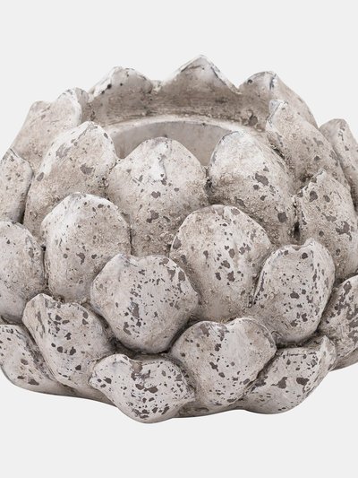 Hill Interiors Hill Interiors Stone Effect Acorn Candle Holder (Stone) (12cm x 18cm) product