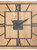 Hill Interiors Williston Square Wall Clock (Brown/Black) (60cm x 5cm x 60cm) - Brown/Black