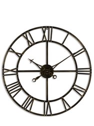 Large Skeleton Clock - Brass