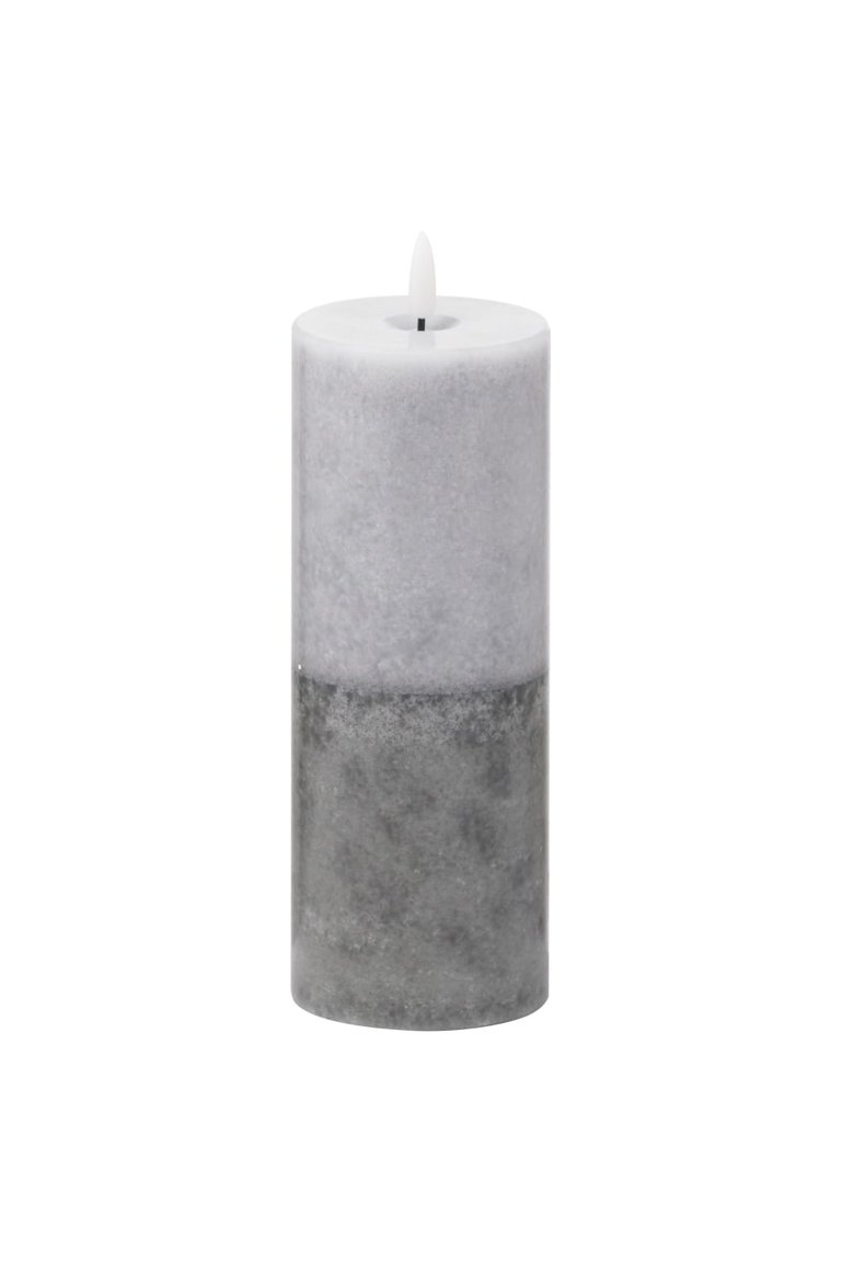 Luxe Collection Dipped Natural Glow Electric Candle - Gray - 10cm x 7cm x 7cm